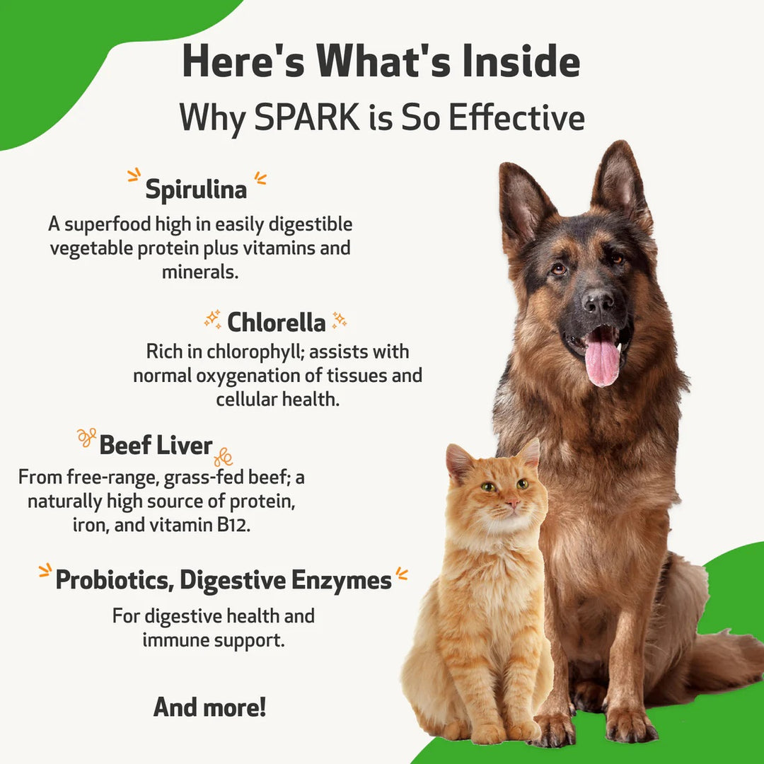 Pet Wellbeing - Spark - Daily Nutritional Greens Supplement (100g)