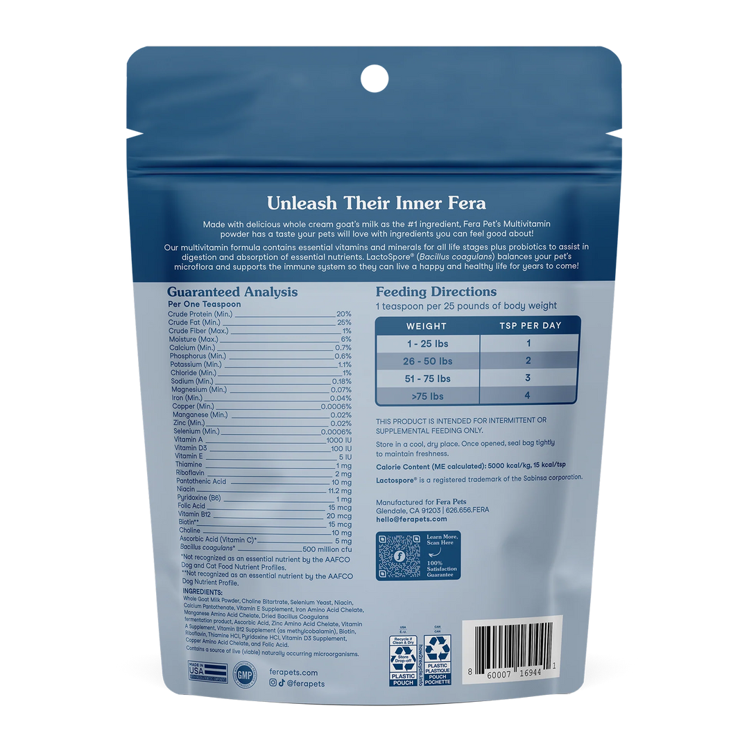 Fera Pets Multivitamin Goat Milk Topper (180g)
