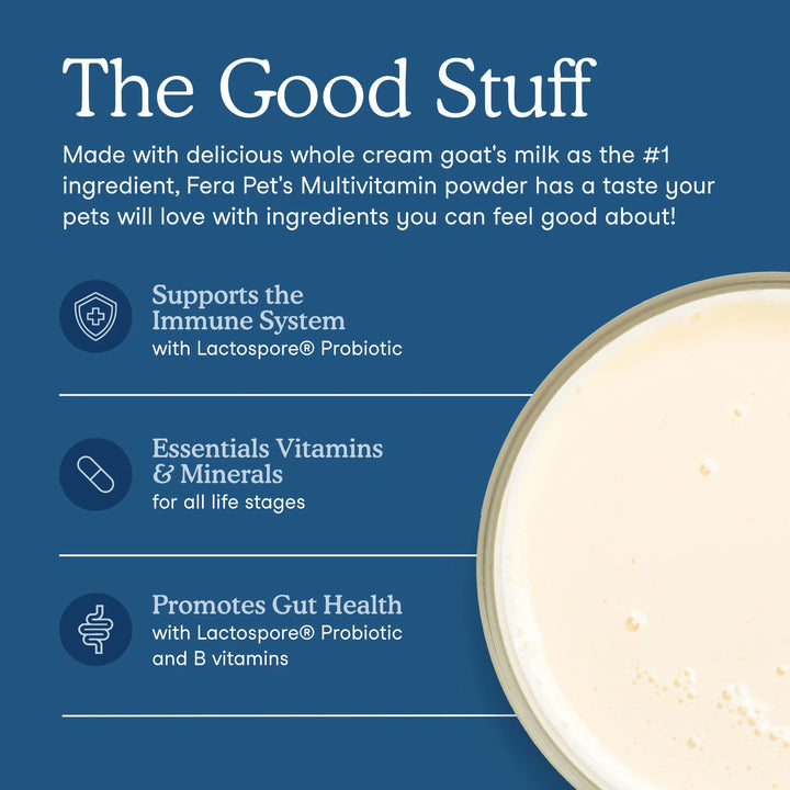 Fera Pets Multivitamin Goat Milk Topper (180g)