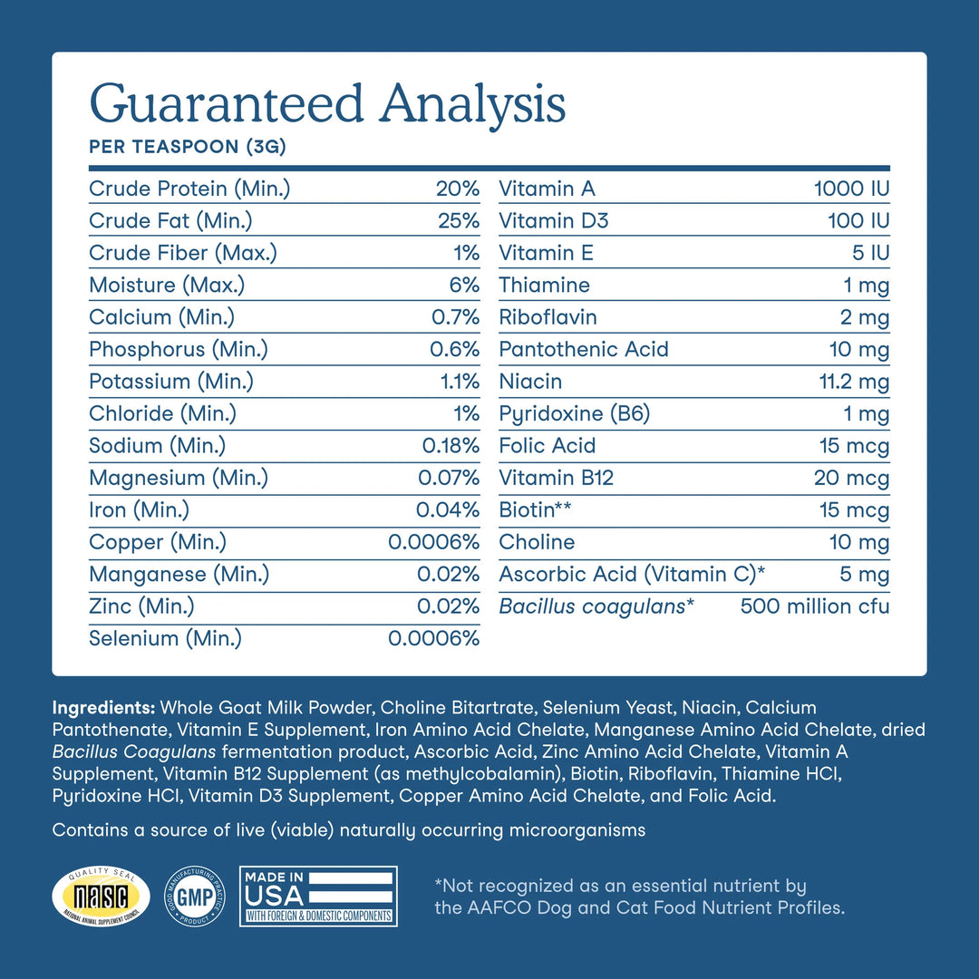 Fera Pets Multivitamin Goat Milk Topper (180g)