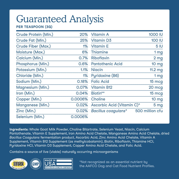 Fera Pets Multivitamin Goat Milk Topper (180g)