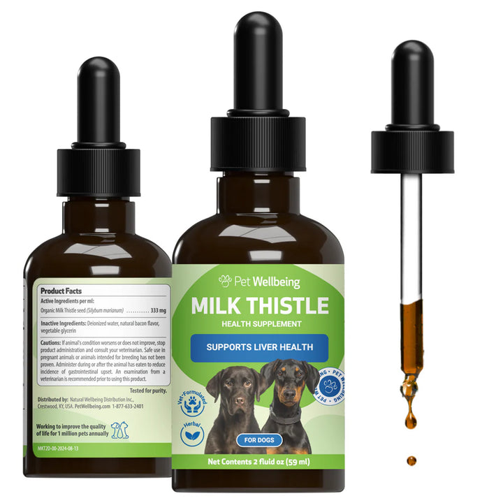 Pet Wellbeing - Milk Thistle - for Healthy Liver Function in Cats & Dogs