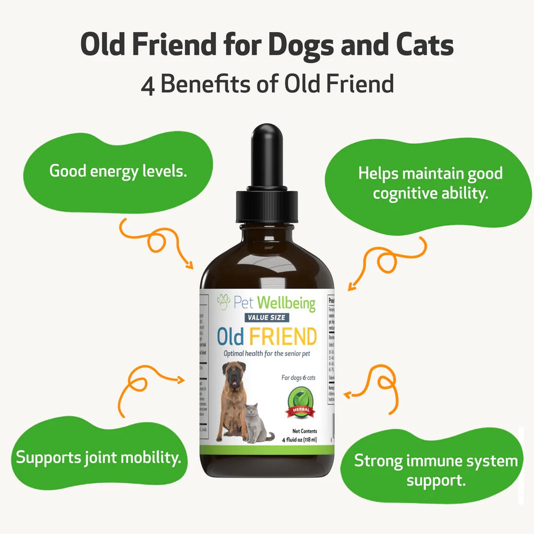 Pet Wellbeing - Old Friend - for Senior Cats and Dogs