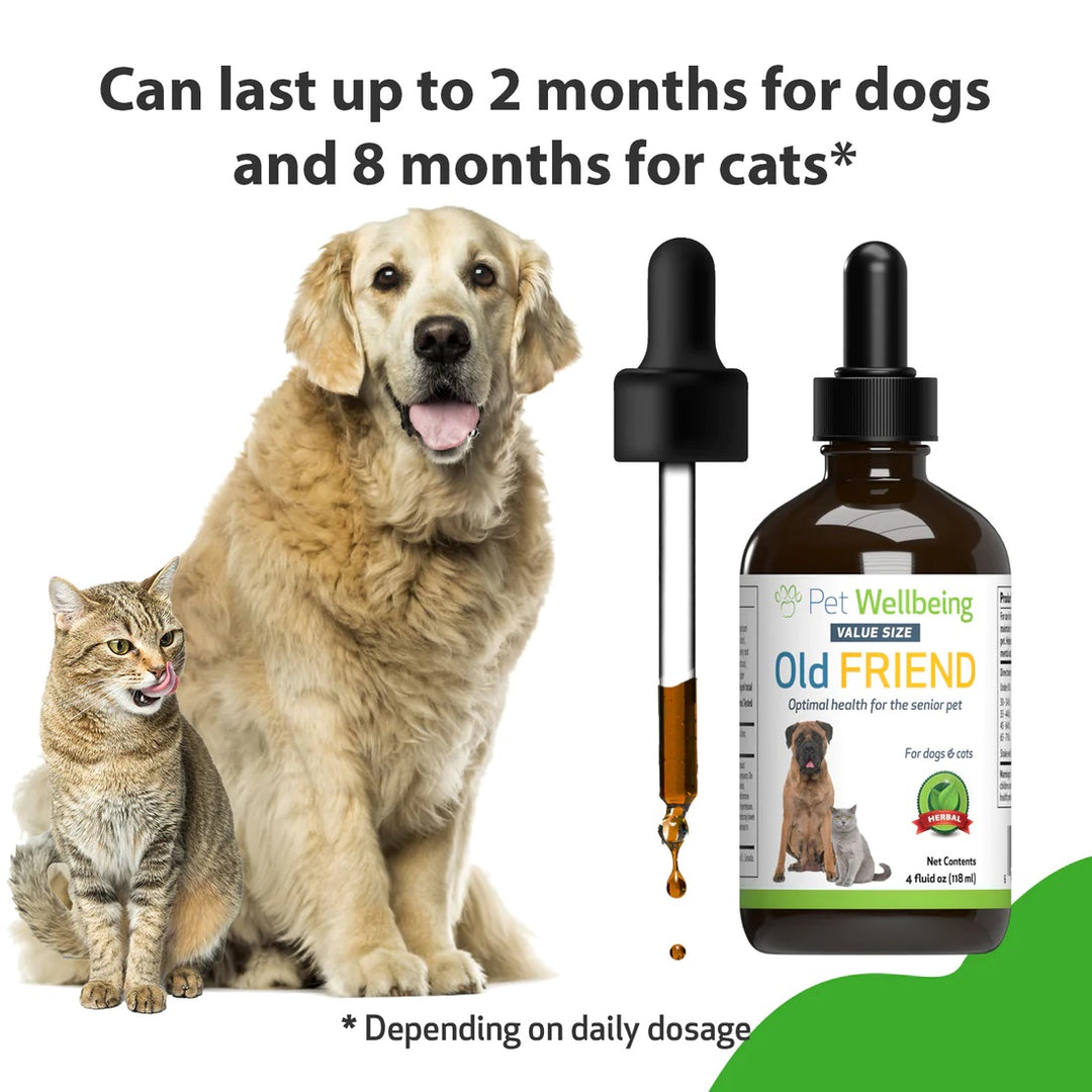 Pet Wellbeing - Old Friend - for Senior Cats and Dogs