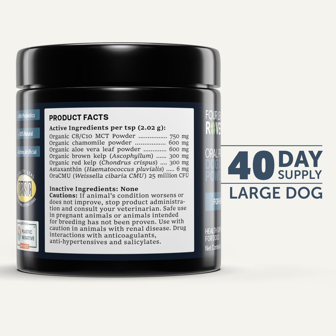 Four Leaf Rover Oral Probiotics Dog Dental Powder (81g)