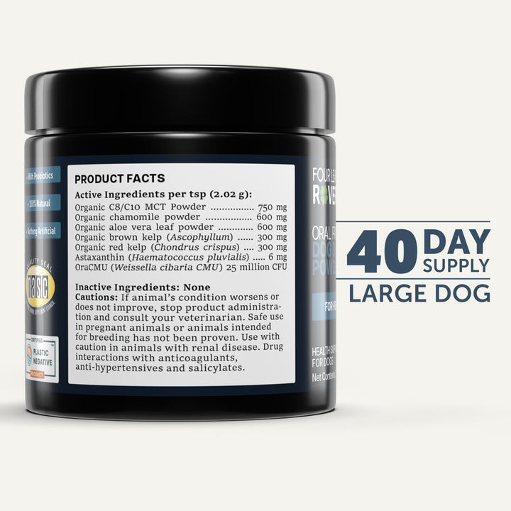 Four Leaf Rover Oral Probiotics Dog Dental Powder (81g)