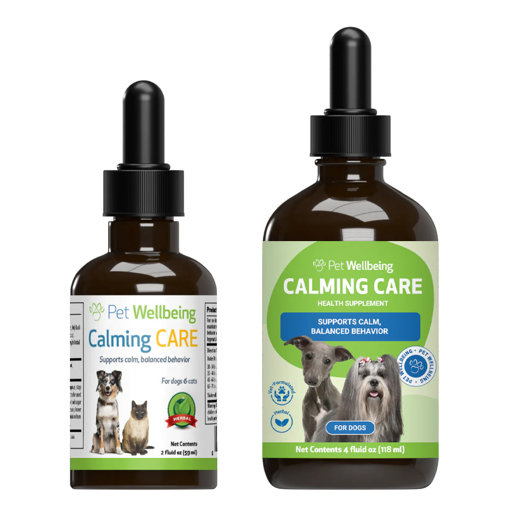 Pet Wellbeing - Calming Care - for Cat & Dog Anxious Behavior (2fl oz / 4fl oz)