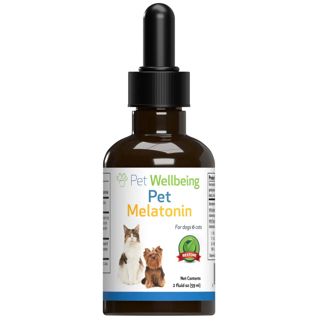 Pet Wellbeing - Pet Melatonin for Cats & Dogs - Support for dog Cushing's disease or anxiety