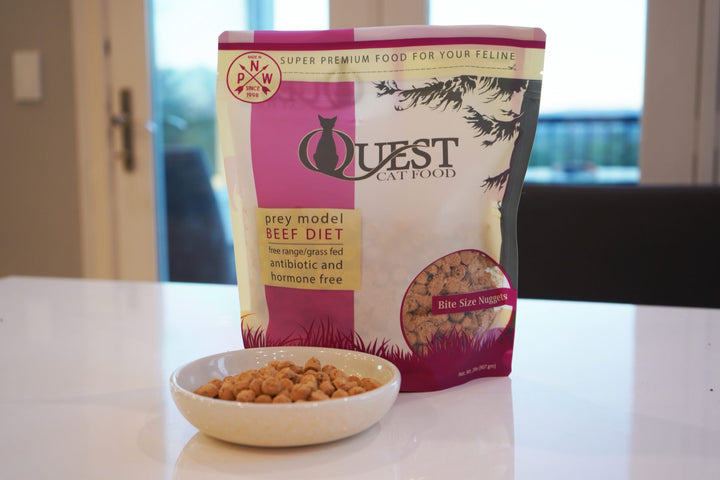 [NEW!] Quest Freeze-Dried Raw Cat Food - Beef Prey Model Diet (10 oz / 283.5g)