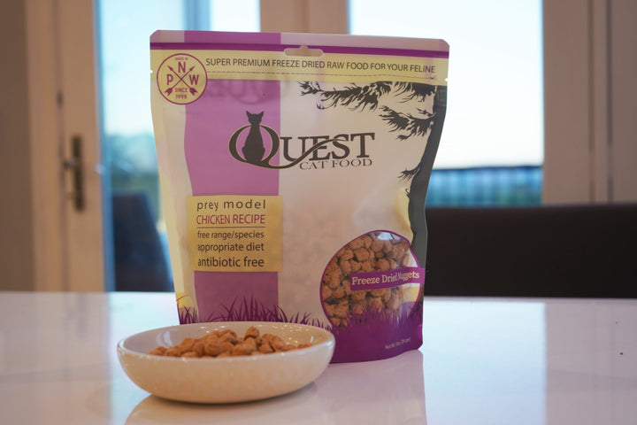 [NEW!] Quest Freeze-Dried Raw Cat Food - Chicken Prey Model Diet (10 oz / 283.5g)
