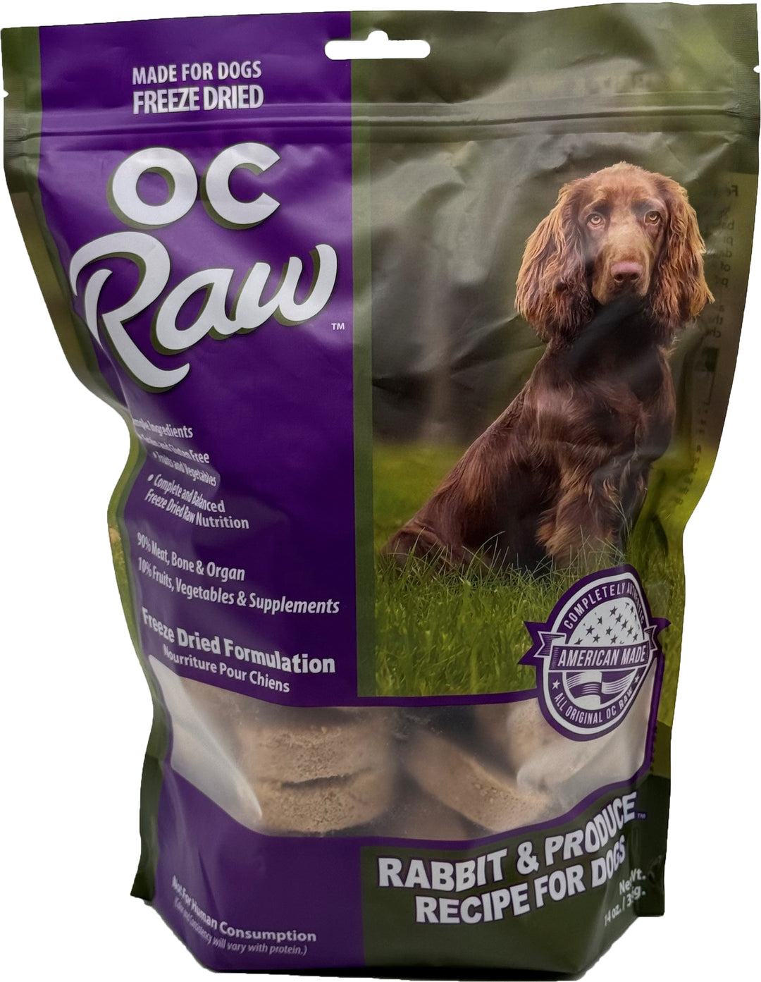 OC Raw - Freeze Dried Rabbit & Produce Sliders (14 oz / 397g)