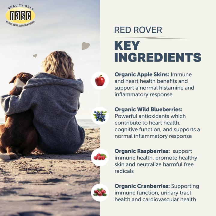 Four Leaf Rover RED ROVER. Organic Berries For Dogs (84.6g)