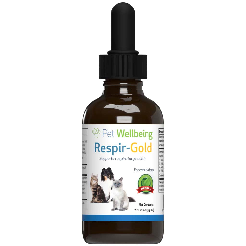 Pet Wellbeing - Respir Gold - for Easy Breathing in Cats & Dogs