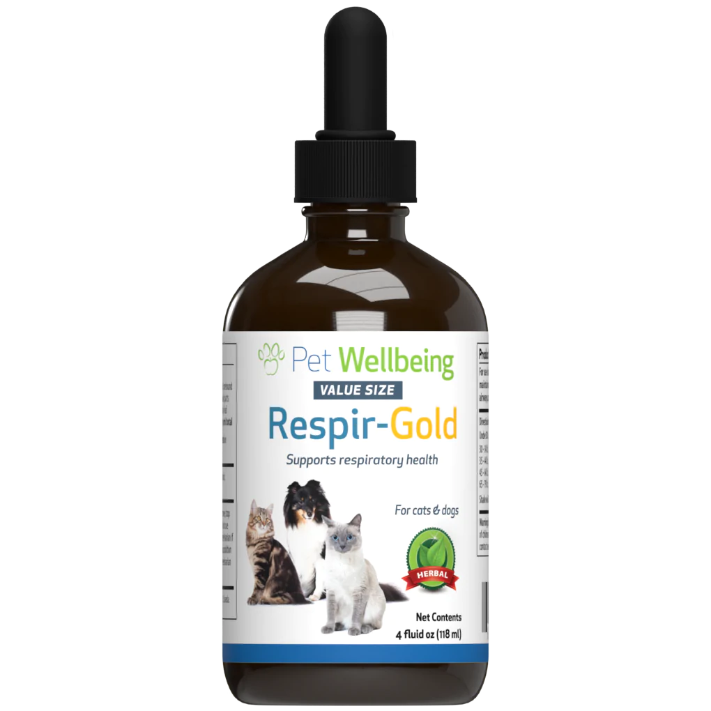 Pet Wellbeing - Respir Gold - for Easy Breathing in Cats & Dogs