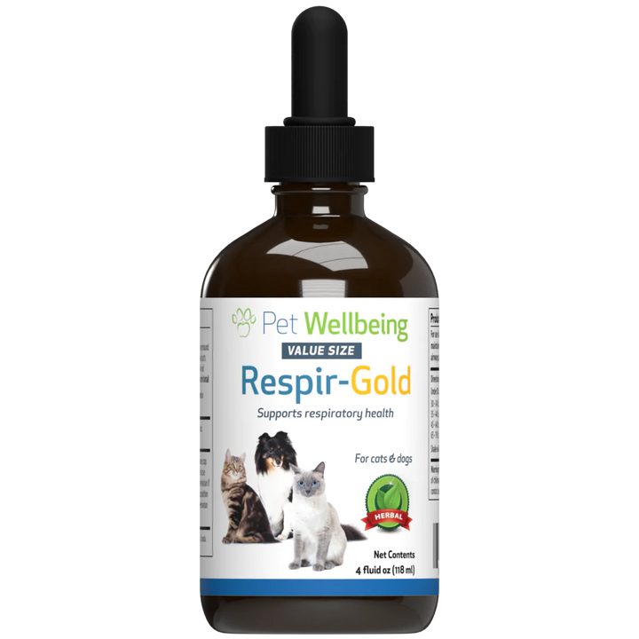 Pet Wellbeing - Respir Gold - for Easy Breathing in Cats & Dogs