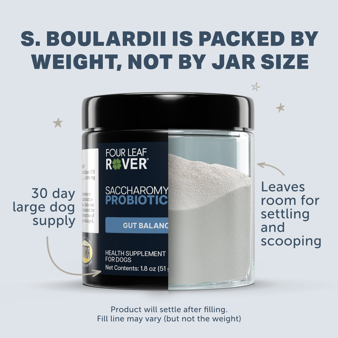 Four Leaf Rover Saccharomyces Boulardii Probiotic Yeast for Dogs (51g)