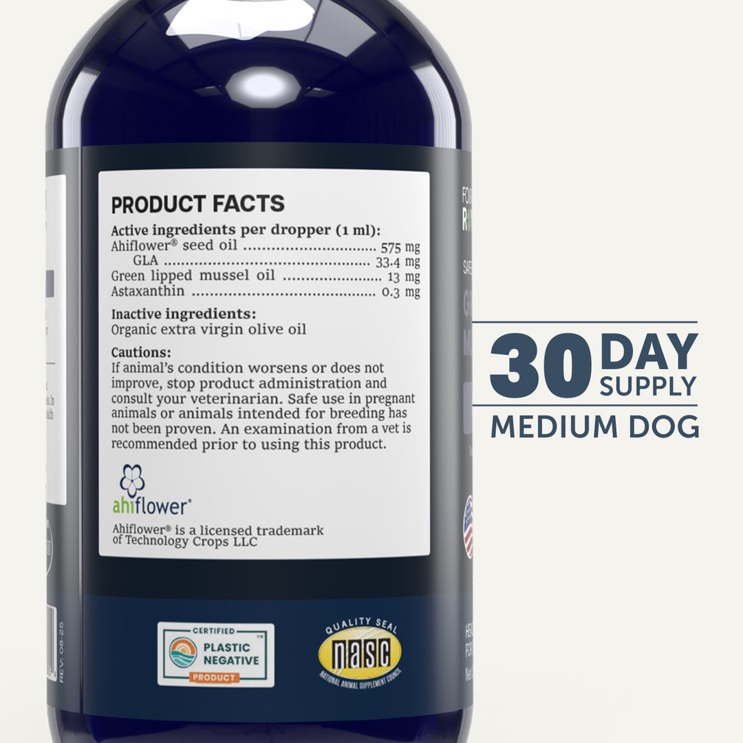 Four Leaf Rover SAFE-SEA: Green Lipped Mussel Oil For Dogs (113ml)