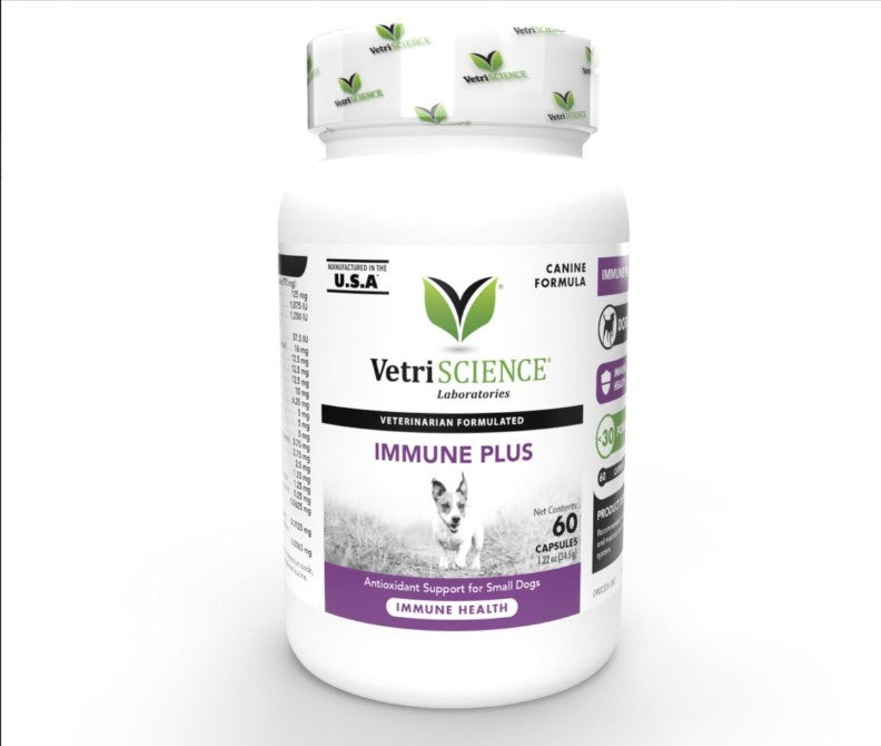VetriScience Immune Plus - Immunity Support for Small Dogs (60 capsules)