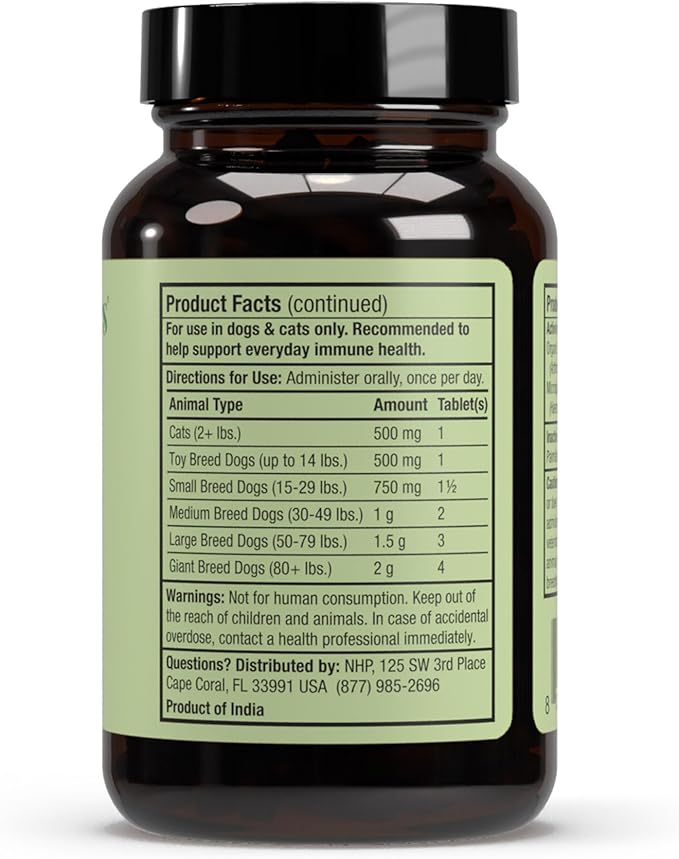 Dr. Mercola SpiruGreen, Bark & Whiskers Spirulina for Cats & Dogs (90g -180 tablets)