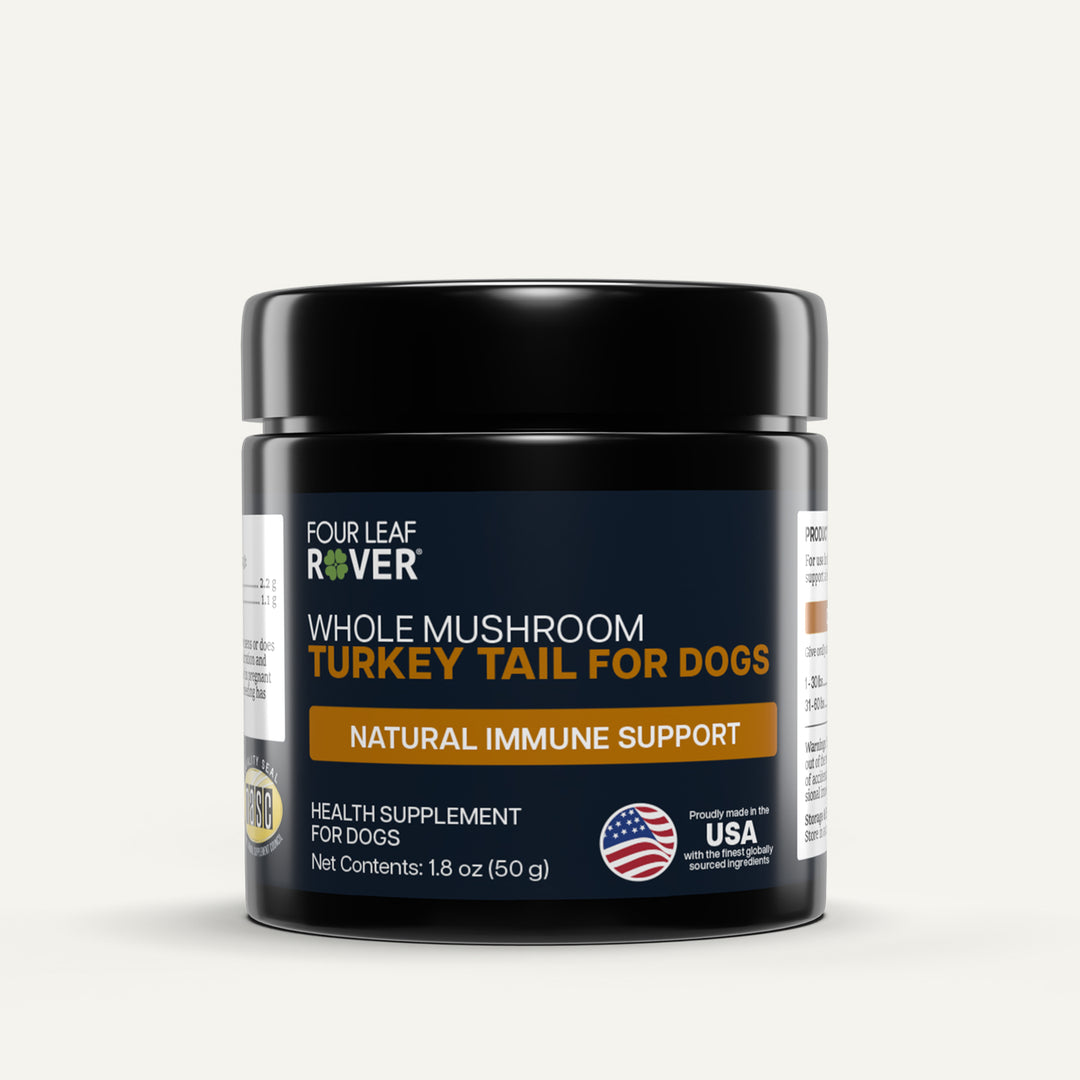 Four Leaf Rover TURKEY TAIL MUSHROOM for Dogs (50g) Whole Mushroom