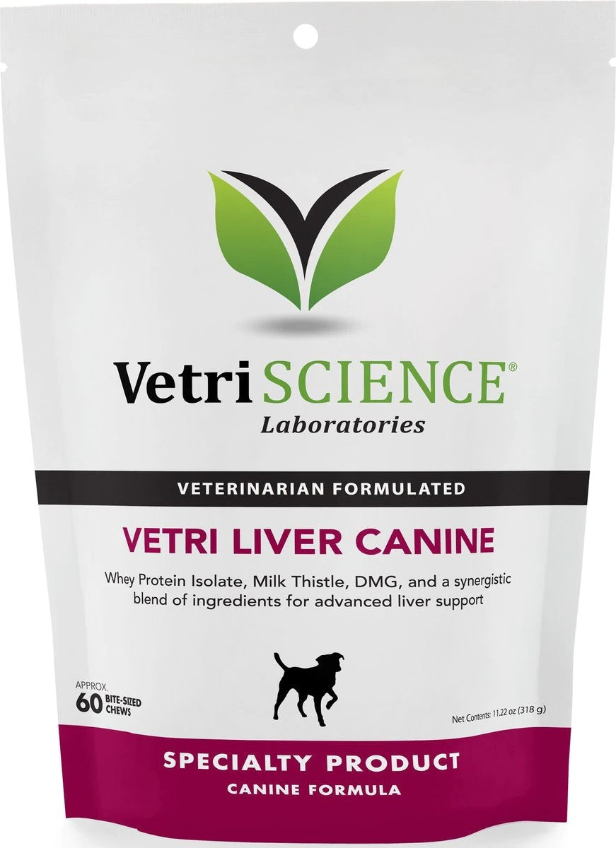 VetriScience® - Vetri Liver Canine Milk Thistle Supplement for Dogs (60 Chews)