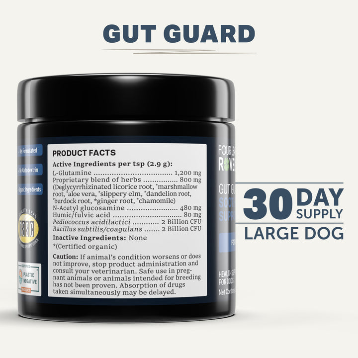 Four Leaf Rover YEAST GUARD PLUS. Herbal Support Kit for Dogs