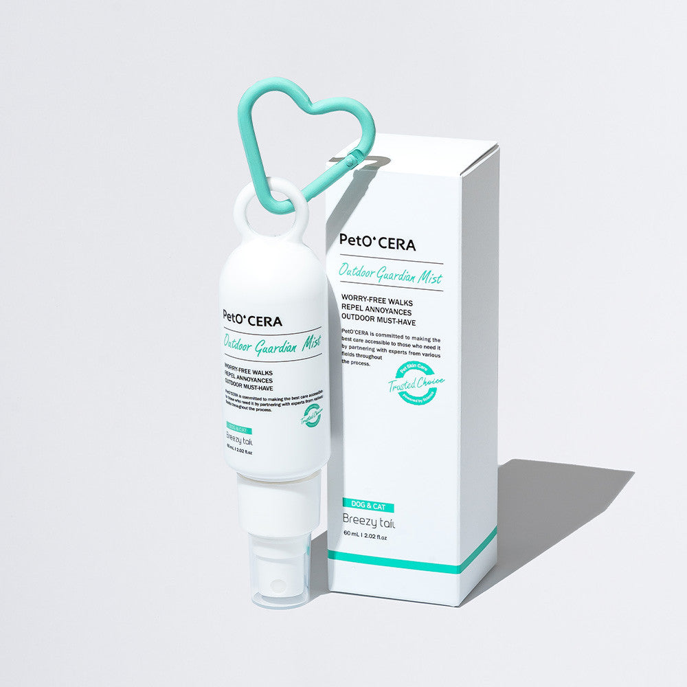 PetOCERA Outdoor Guardian Mist 60ml – plant-based pest repellent, cooling outdoor refresher for dogs.