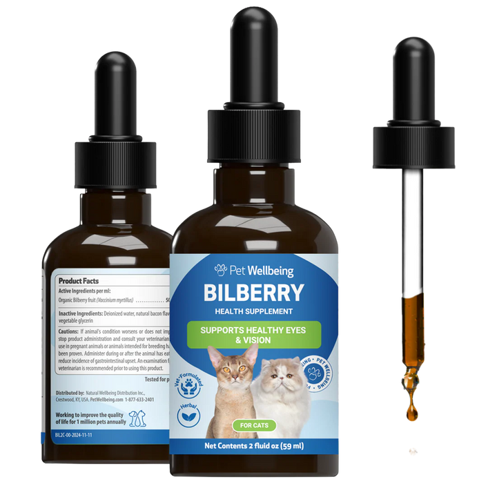 Pet Wellbeing - Bilberry 2oz (Supports Healthy Vision and Capillaries in Dogs)