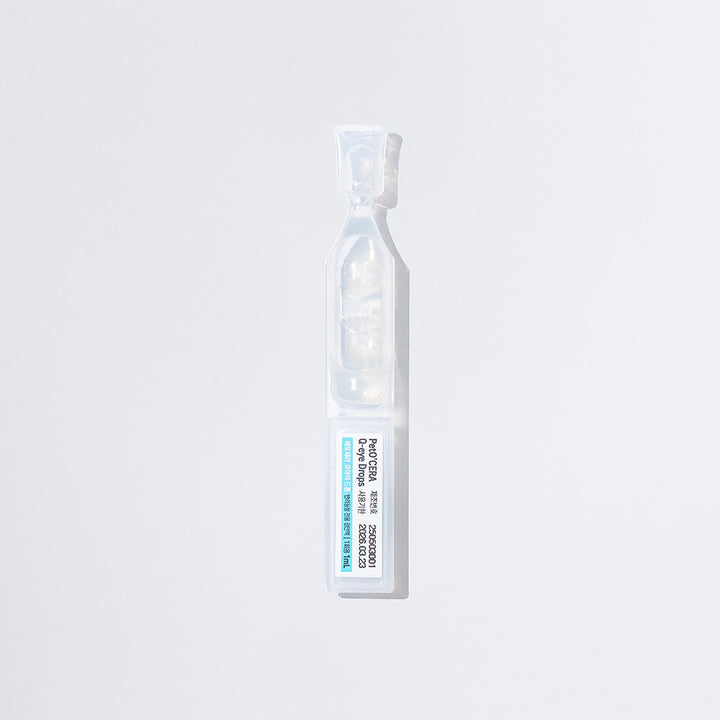 PetO CERA Q-Eye Drops 1ml x 30 - Sterile hydrating eye drops with tear-like pH for dogs