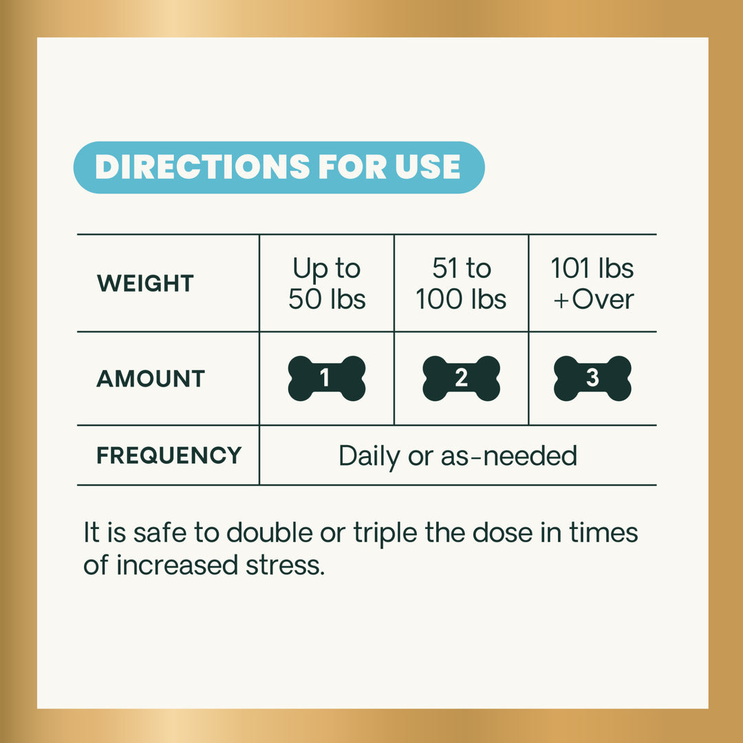 VetriScience® Calm & Confident Long Lasting (formally Composure Long Lasting) Calming Supplement for Dogs (50 chews)