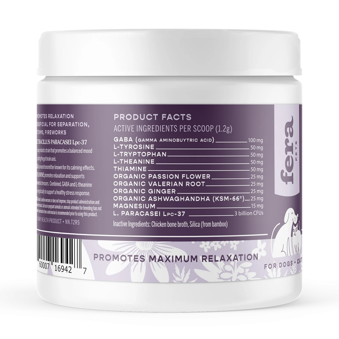 [NEW!] Fera Pet Organics - Calming Support for Dogs and Cats (72g)