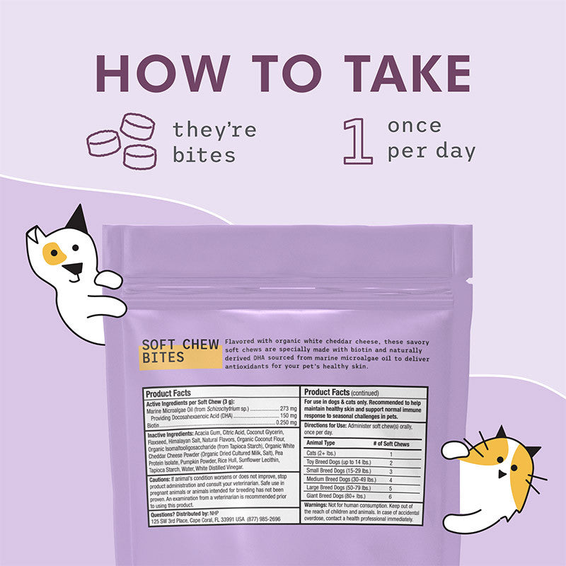 Bark and Whiskers® Skin Support Bites (180g)