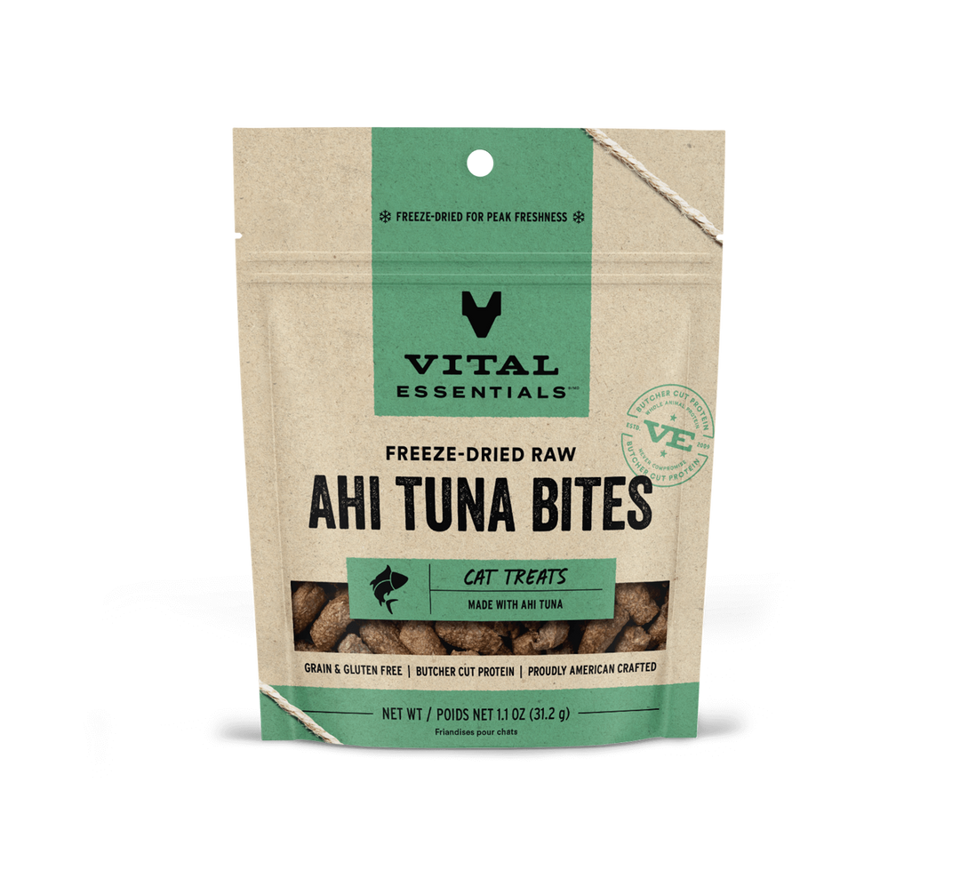 Vital Essentials® Freeze-Dried Ahi Tuna Bites Cat Treats, 1.1 oz