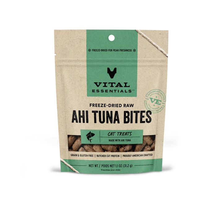 Vital Essentials® Freeze-Dried Ahi Tuna Bites Cat Treats, 1.1 oz