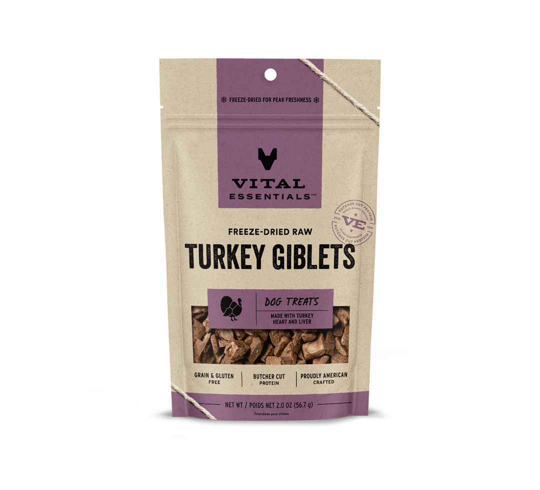 Vital Essentials® Freeze-Dried Raw Turkey Giblets Dog Treats, 2.0 oz