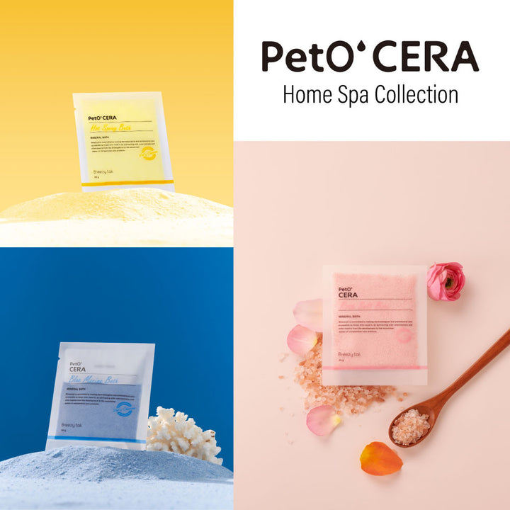 PetOCERA Spa Collection 30g - Hot Spring Bath, Rose, Marine Blue
