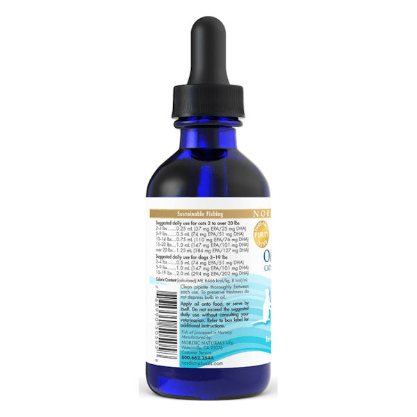 Nordic Naturals Omega-3 for Cats And Dogs (60ml to 473ml / Soft Gels). Small breeds to large breeds. Omega3 Supplement