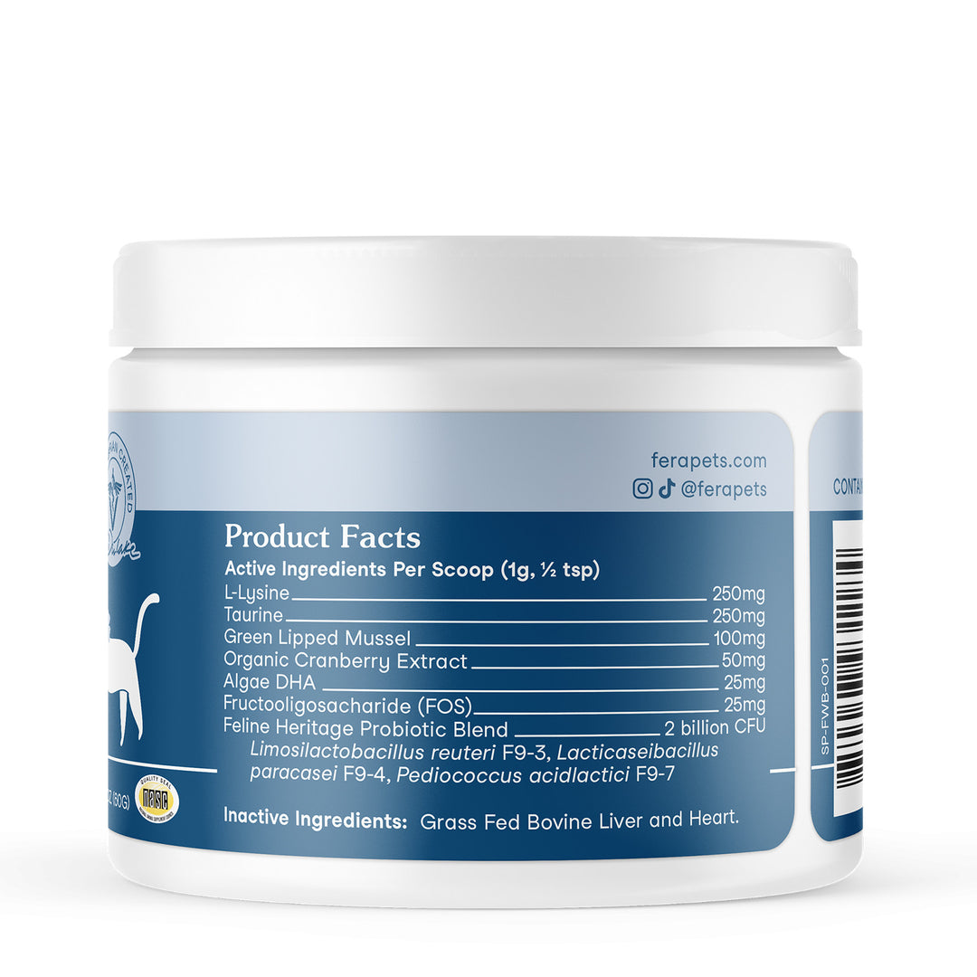 [NEW!] Fera Pets Wellness Blend Supplement for Cats (60g)