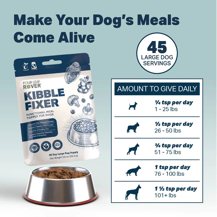 [NEW LAUNCH!] Four Leaf Rover Kibble Fixer - Dog Food Topper (102.4g)