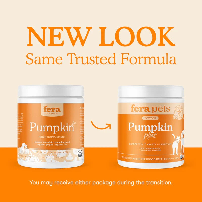 Fera Pets - Pumpkin Plus Fiber Support for Dogs and Cats (227g)