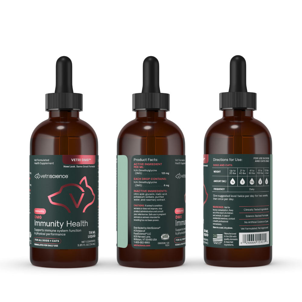 VetriScience DMG Immunity Health - was previously Vetri DMG™ Liquid (30ml/114ml)  - Immune system, liver metabolism, stamina and muscle recovery support