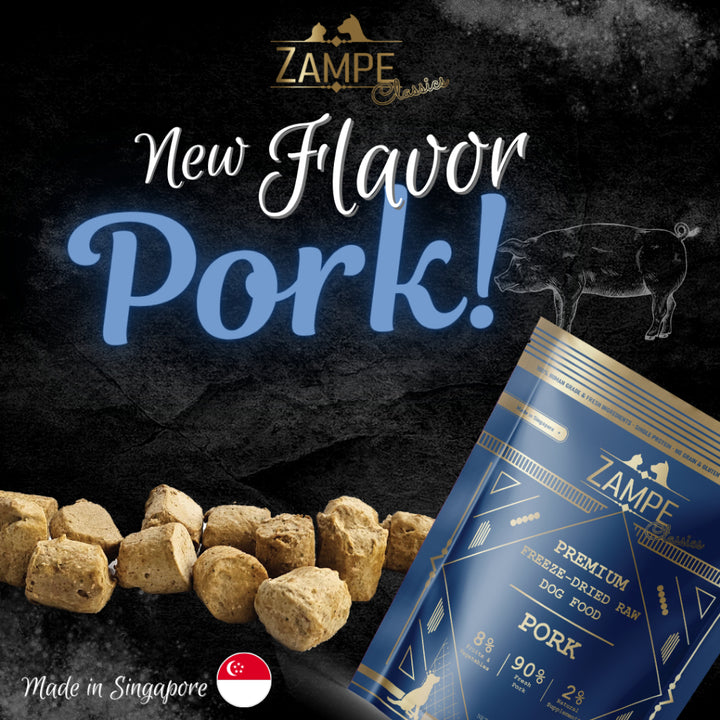[ Relaunch - Made in SG ] Zampe Pets Freeze Dried Raw Pops - Pork / Beef / Chicken / Duck / Salmon (14.1oz/400g)