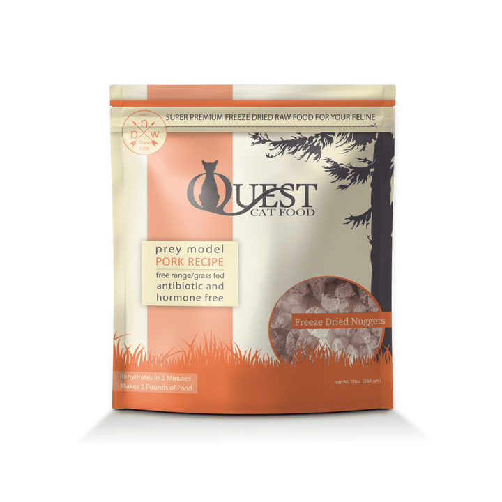 [NEW!] Quest Freeze-Dried Raw Cat Food - Pork Prey Model Diet (10 oz / 283.5g)