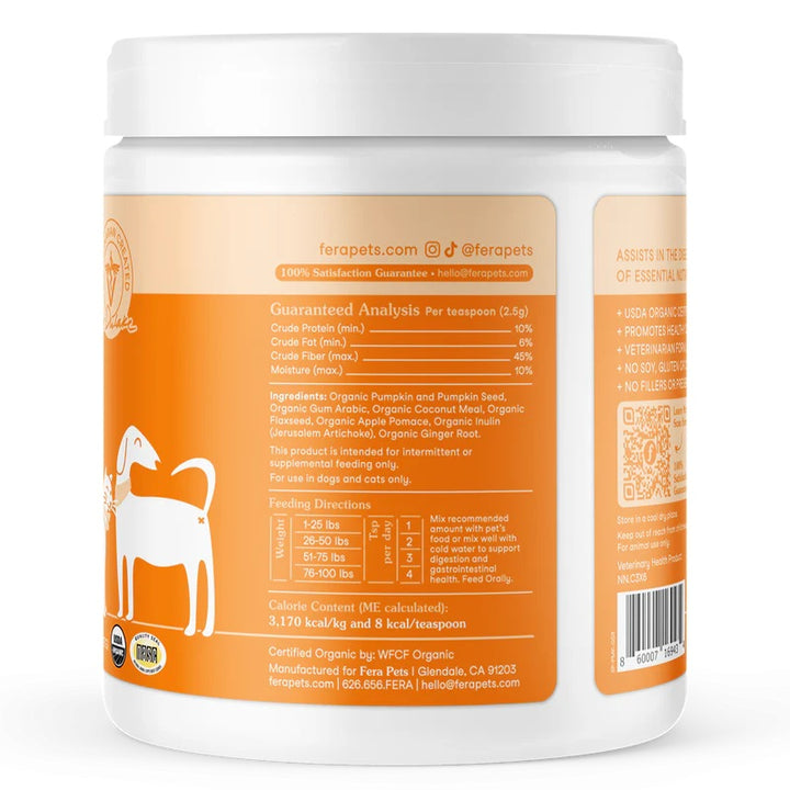 Fera Pets - Pumpkin Plus Fiber Support for Dogs and Cats (227g)