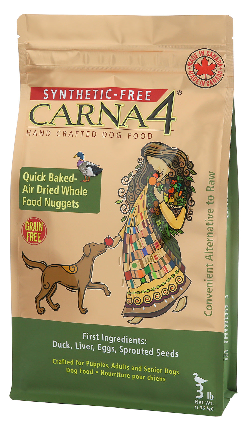 Carna4® Dog Food – Grain Free Duck (3lbs - 1.36kg)