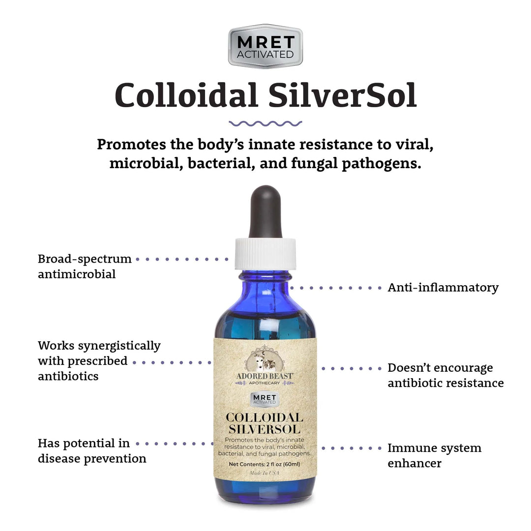 Adored Beast Colloidal Silversol (60ml) for Dogs & Cats