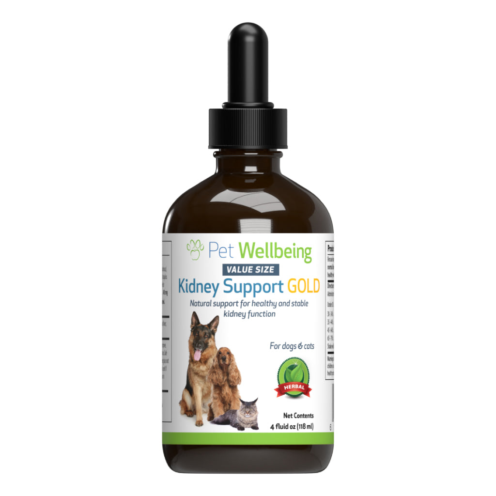 Pet Wellbeing - Kidney Support Gold - for Cats & Dogs Kidney Function