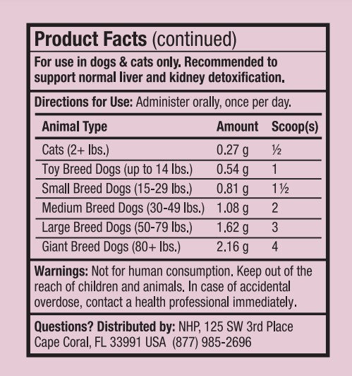 Dr. Mercola | Bark & Whiskers™ Detox Support Liver and Kidney Support for Cats & Dogs (52.3g)