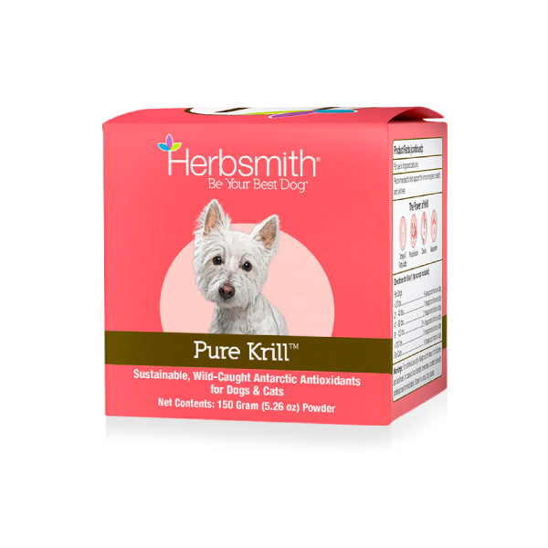 Herbsmith Pure Krill - All Natural Source of Omega-3, Astaxanthin, Choline for Dogs and Cats