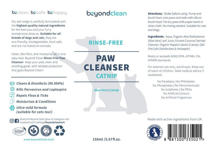 Rinse-Free+Paw+Cleanser+-+Catnip+Label
